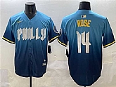 Men's Philadelphia Phillies #14 Pete Rose Blue 2024 City Connect Limited Stitched Jersey,baseball caps,new era cap wholesale,wholesale hats